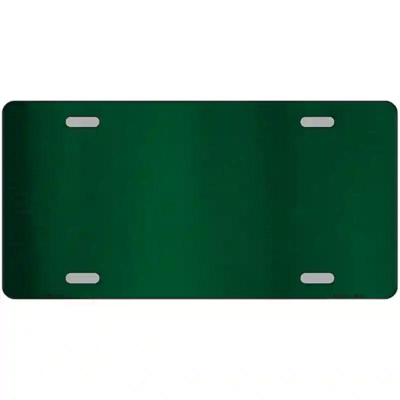 Green Metallic Solid Metal Novelty License Plate 12" x 6" (LPC)