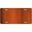 Orange Metallic Solid Metal Novelty License Plate 12" x 6" (LPC)