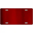 Red Metallic Solid Metal Novelty License Plate 12" x 6" (LPC)