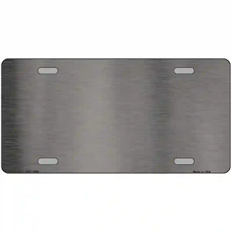 Grey Metallic Solid Metal Novelty License Plate 12" x 6" (LPC)