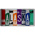 Alaska License Plate Art Metal Novelty License Plate 12" x 6" (LPC)