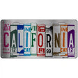 California License Plate Art Metal Novelty License Plate 12" x 6" (LPC)