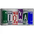 Iowa License Plate Art Metal Novelty License Plate 12" x 6" (LPC)