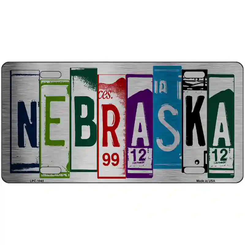 Nebraska License Plate Art Metal Novelty License Plate