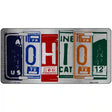 Ohio License Plate Art Metal Novelty License Plate 12" x 6" (LPC)