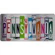 Pennsylvania License Plate Art Metal Novelty License Plate 12" x 6" (LPC)