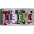 Rhode Island License Plate Art Metal Novelty License Plate 12" x 6" (LPC)