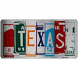 Texas License Plate Art Metal Novelty License Plate 12" x 6" (LPC)