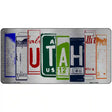 Utah License Plate Art Metal Novelty License Plate 12" x 6" (LPC)