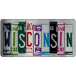 Wisconsin License Plate Art Metal Novelty License Plate 12" x 6" (LPC)