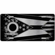 Ohio Carbon Fiber Novelty Metal License Plate 12" x 6" (LPC)