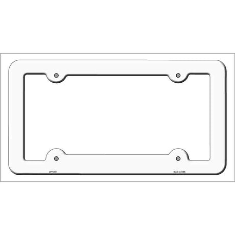 Classic Black Plastic License Plate Tag Frame LPF-001