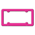 Pink Solid Novelty Metal License Plate Frame LPF-003