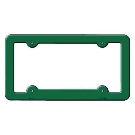 Green Solid Novelty Metal License Plate Frame LPF-004