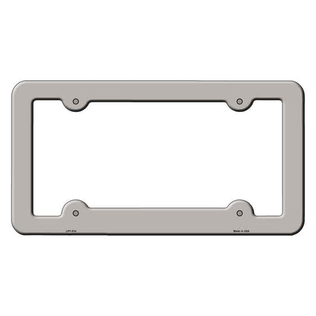 Tan Solid Novelty Metal License Plate Frame LPF-014