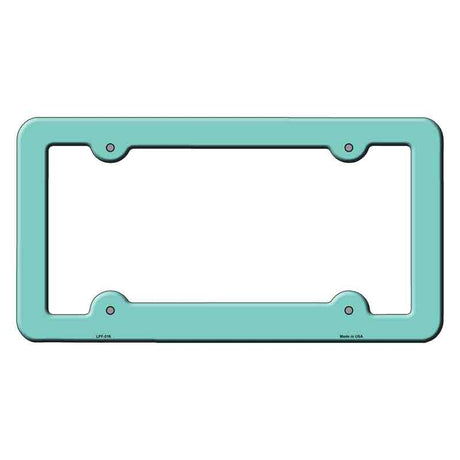 Mint Solid Novelty Metal License Plate Frame LPF-016