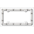 Barbed Wire Novelty Metal License Plate Frame LPF-018