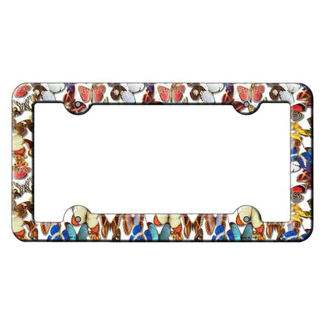 Butterflies Novelty Metal License Plate Frame LPF-020