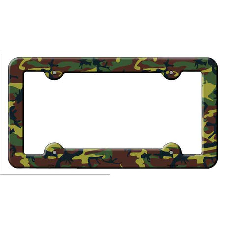 Camouflage Novelty Metal License Plate Frame LPF-021