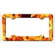 Flames Novelty Metal License Plate Frame LPF-023