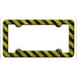 Caution Novelty Metal License Plate Frame LPF-035