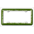 Grass Novelty Metal License Plate Frame LPF-043