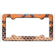 Snake Skin Novelty Metal License Plate Frame LPF-047