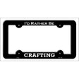 Crafting Novelty Metal License Plate Frame LPF-056 Black