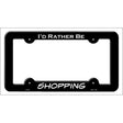 Shipping Novelty Metal License Plate Frame LPF-061 Black