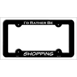 Shipping Novelty Metal License Plate Frame LPF-061 Black