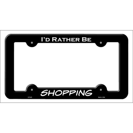 Shipping Novelty Metal License Plate Frame LPF-061 Black