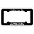 Carwashing Novelty Metal License Plate Frame LPF-063 Black