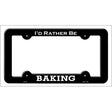 Baking Novelty Metal License Plate Frame LPF-064 Black