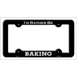 Baking Novelty Metal License Plate Frame LPF-064 Black