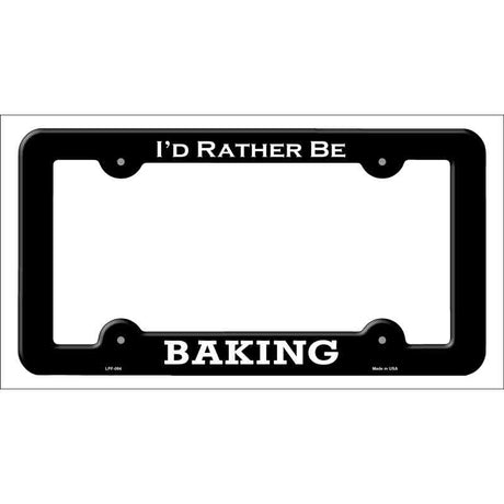 Baking Novelty Metal License Plate Frame LPF-064 Black