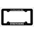 Stretching Novelty Metal License Plate Frame LPF-071 Black