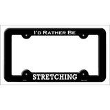 Stretching Novelty Metal License Plate Frame LPF-071 Black