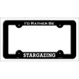 Stargazing Novelty Metal License Plate Frame LPF-080 Black