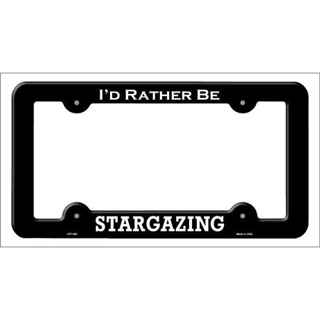 Stargazing Novelty Metal License Plate Frame LPF-080 Black