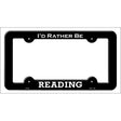 Reading Novelty Metal License Plate Frame LPF-086 Black