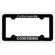 Conjuring Novelty Metal License Plate Frame LPF-110 Black