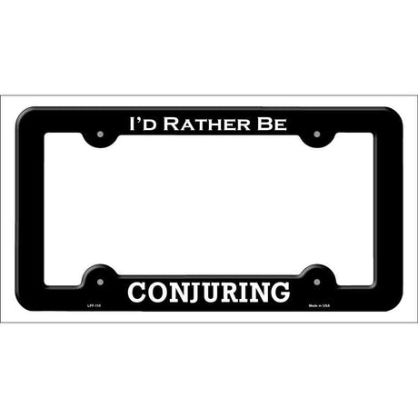 Conjuring Novelty Metal License Plate Frame LPF-110 Black