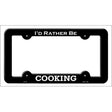 Cooking Novelty Metal License Plate Frame LPF-118 Black