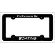 Boating Novelty Metal License Plate Frame LPF-124 Black