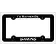 Gaming Novelty Metal License Plate Frame LPF-130 Black