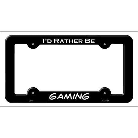 Gaming Novelty Metal License Plate Frame LPF-130 Black