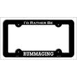 Rummaging Novelty Metal License Plate Frame LPF-161 Black