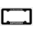 Antiquing Novelty Metal License Plate Frame LPF-167 Black