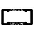 Geocaching Novelty Metal License Plate Frame LPF-168 Black