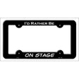 On Stage Novelty Metal License Plate Frame LPF-175 Black